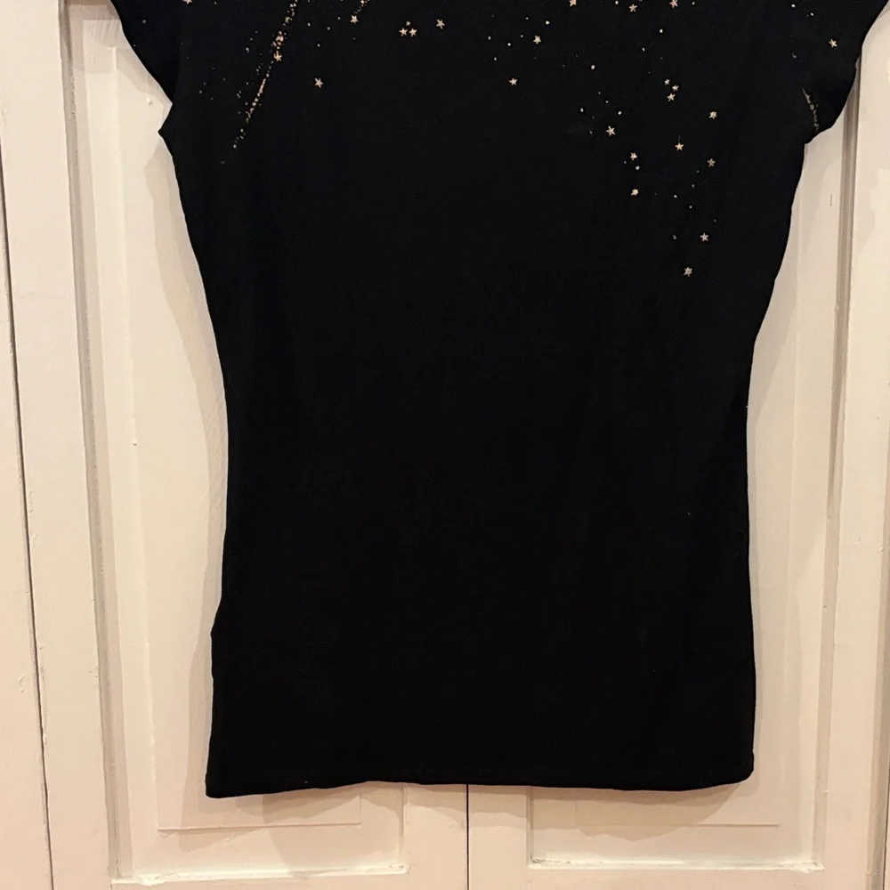 Ted Baker Black Top with Gold Accents - Picture 9 of 10
